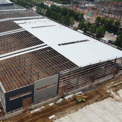 Q355B Z Shape Purlin 1.8mm Galvanized Steel Structure Warehouse (مخزن الهيكل الفولاذي المصقول)
