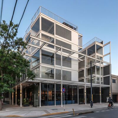 مباني شقق حديثة من الصلب الإنشائي إسكان مسبق الصنع متين للحياة الحضرية