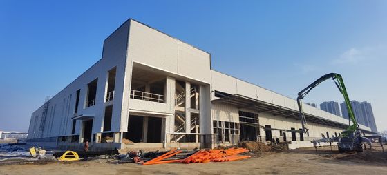 مستودع هيكل فولاذي مسبق الصنع كبير المدى Q235B Q355B