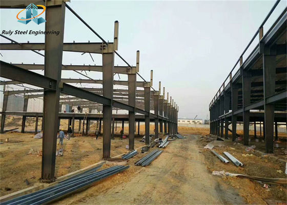 عمودات قطاع H ذات امتداد كبير عدة طوابق هيكل الصناعة الصلبية بناء مستودع ورشة عمل مواد البناء