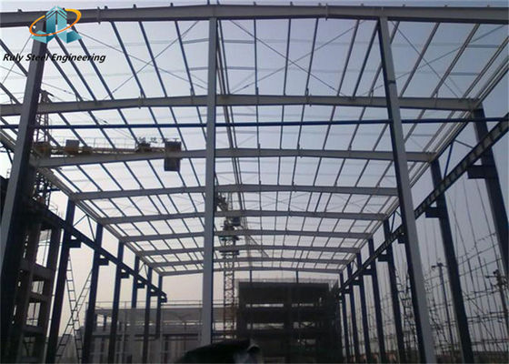 Q355b الهيكل الصلبي مستودع متعدد المدى / مبنى مصنوع مسبقاً / مصنع الإطارات