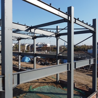 صناعة الأطر الفولاذية المسبقة الصنع حسب الطلب Q235B Q355B ASTM A36