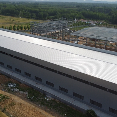 مستودع هيكل فولاذي مسبق الصنع مع عزل الصوف الصخري