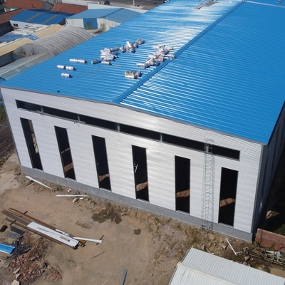 مستودع مُسبق الصنع بإطار فولاذي خفيف الوزن Q235B Q355B مادة