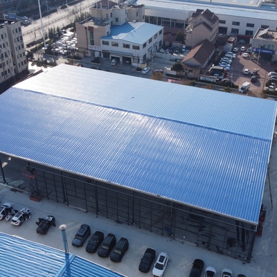 معرض سيارات بهيكل فولاذي مع ورشة صيانة Q235B Q355B