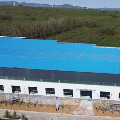 ASTM A36 الهيكل الفولاذي مستودع مبنى الإطار المعدني الجاهز