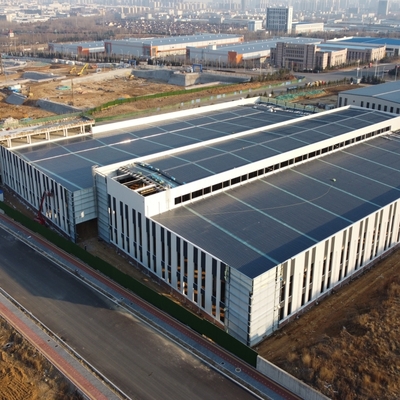 ASTM A36 الهيكل الفولاذي مستودع مبنى الإطار المعدني الجاهز