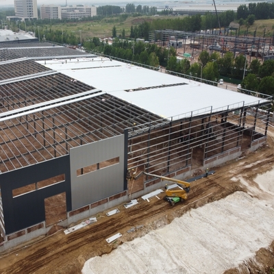مستودع هيكل فولاذي خفيف مُسبق الصنع Q235B Q355B ASTM A36