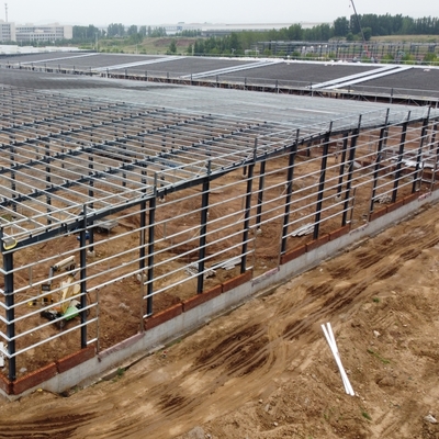 مستودع هيكل فولاذي خفيف مُسبق الصنع Q235B Q355B ASTM A36