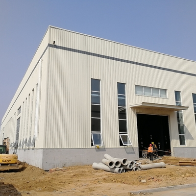 ASTM A36 الهيكل الفولاذي مستودع مبنى الإطار المعدني الجاهز