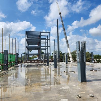 التصميم الحديث الهيكل الحديدي المجهز مبنى الفنادق المباني متعددة الطوابق مبنى الصلب