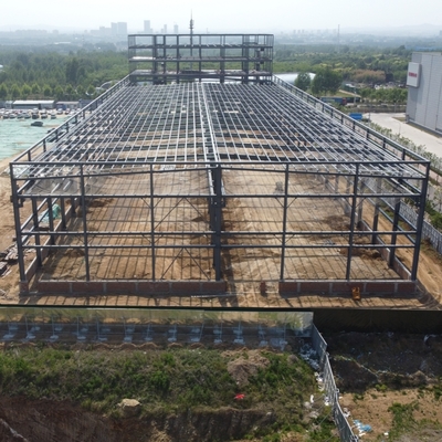 ورشة عمل الهياكل الصلبية الجاهزة 200m x 40m مع عزل الصوف الصخري