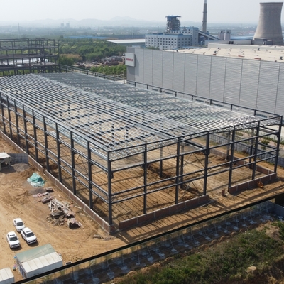 ورشة عمل الهياكل الصلبية الجاهزة 200m x 40m مع عزل الصوف الصخري