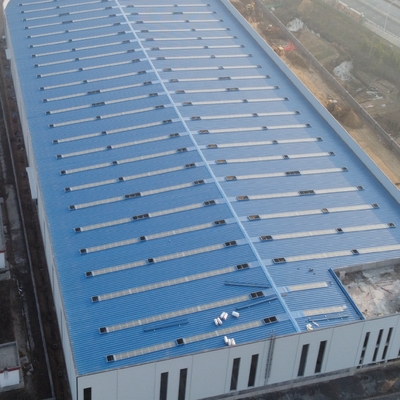 مستودع هيكل فولاذي مسبق الصنع بإطار بوابة Q235B Q355B ASTM A36