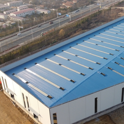 مستودع هيكل فولاذي مسبق الصنع بإطار بوابة Q235B Q355B ASTM A36